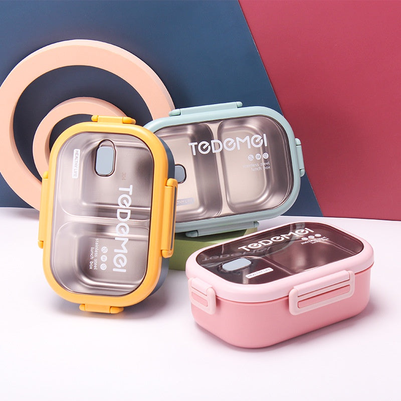 Bento Lunch Box Set 2 Compartment With Cup Sections for Bento Box