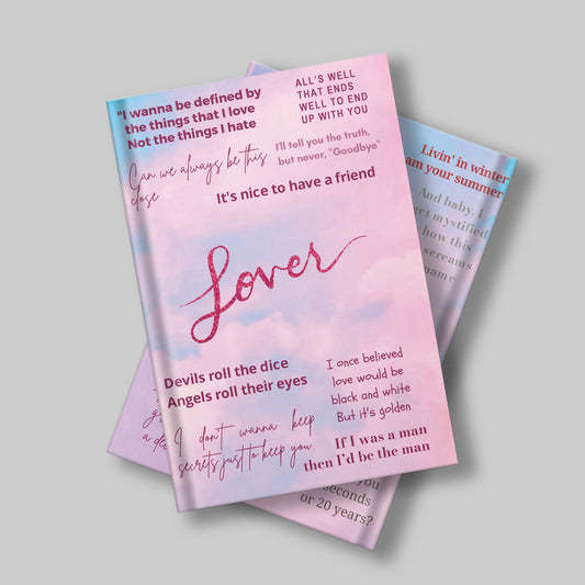 Lover Hardcover Journal | Lover Journal | Swiftie Journal- Taylor swift inspired Notebook