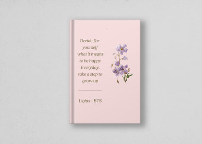 BTS lights Hardcover Journal | BTS Army Journal | BTS Journal- BTS inspired Notebook