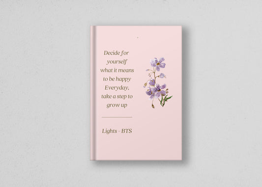 BTS lights Hardcover Journal | BTS Army Journal | BTS Journal- BTS inspired Notebook