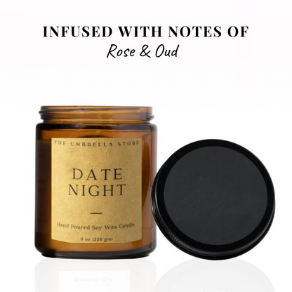 Date Night Scented Candle- 200gms - The Umbrella store