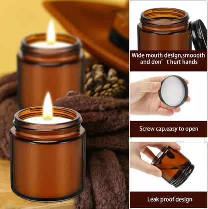 Amber Jars, Candle container- 100ml | EMPTY JAR