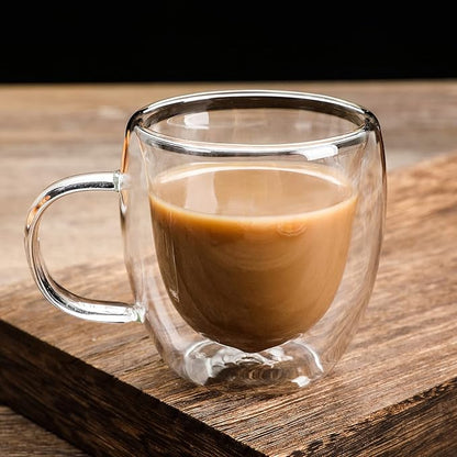 Double wall mug| Glass Coffee mug