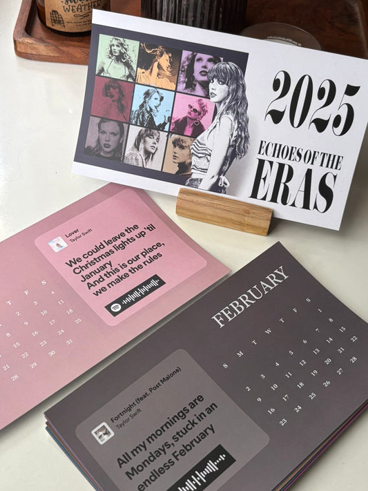 2025 Echoes of the Eras Desk calendar- Taylor swift Desk Calendar (Limited edition)