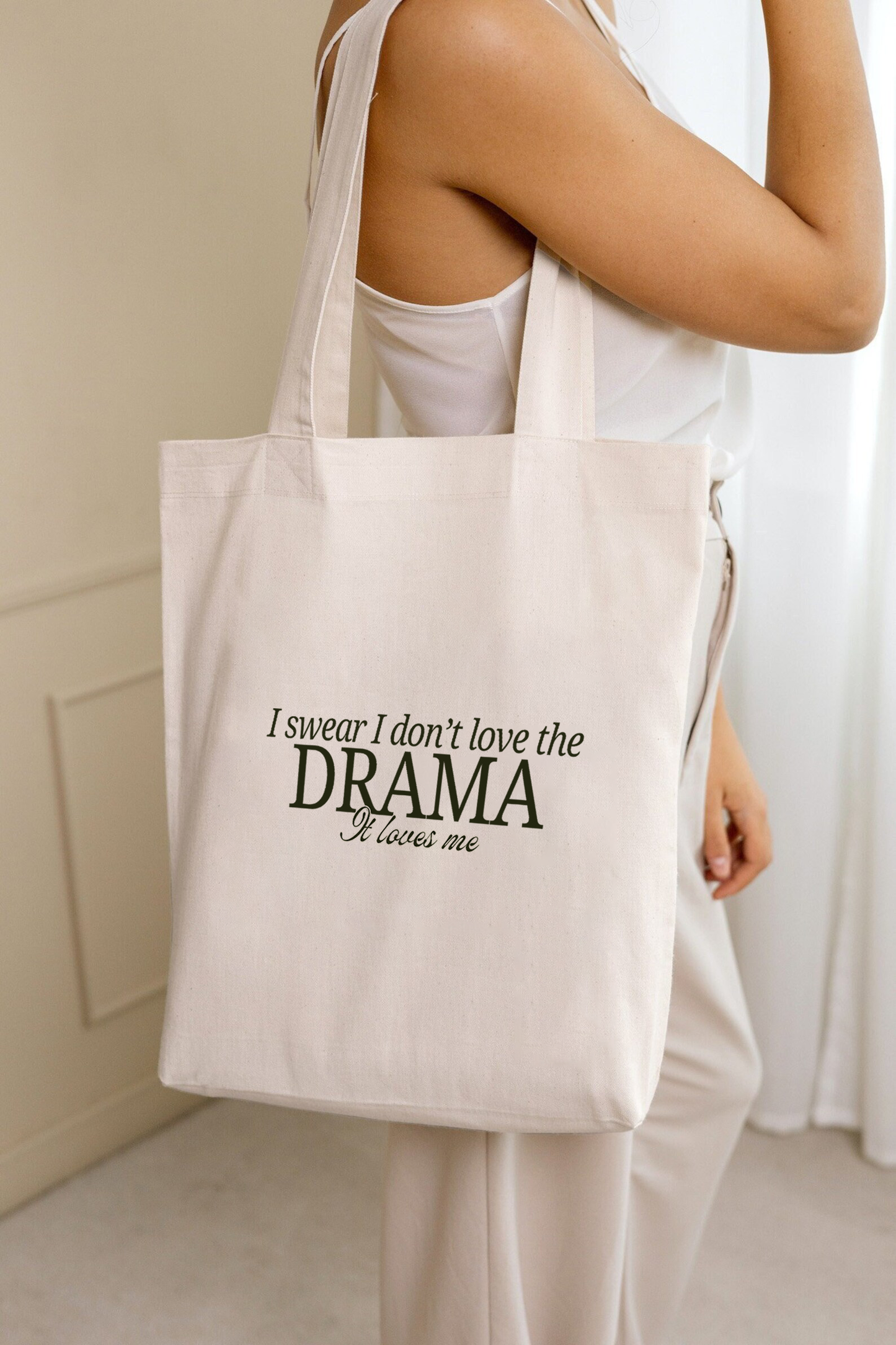 I swear I don't love the drama it loves me | Taylor swift Tote bag - Reputation