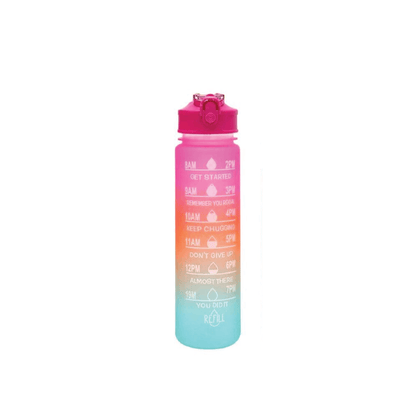 Gradient Color Sipper Water Bottle- Set of 3