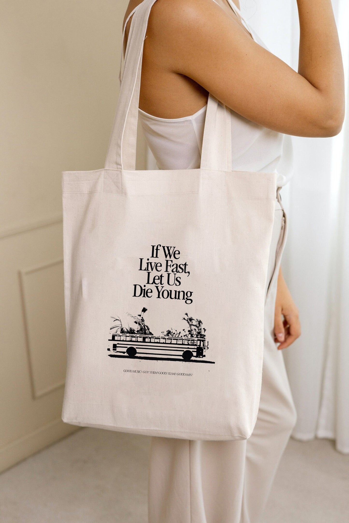 If we live fast, let us die young Tote Bag- BTS merch