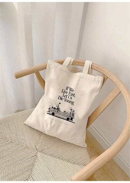 If we live fast, let us die young Tote Bag- BTS merch