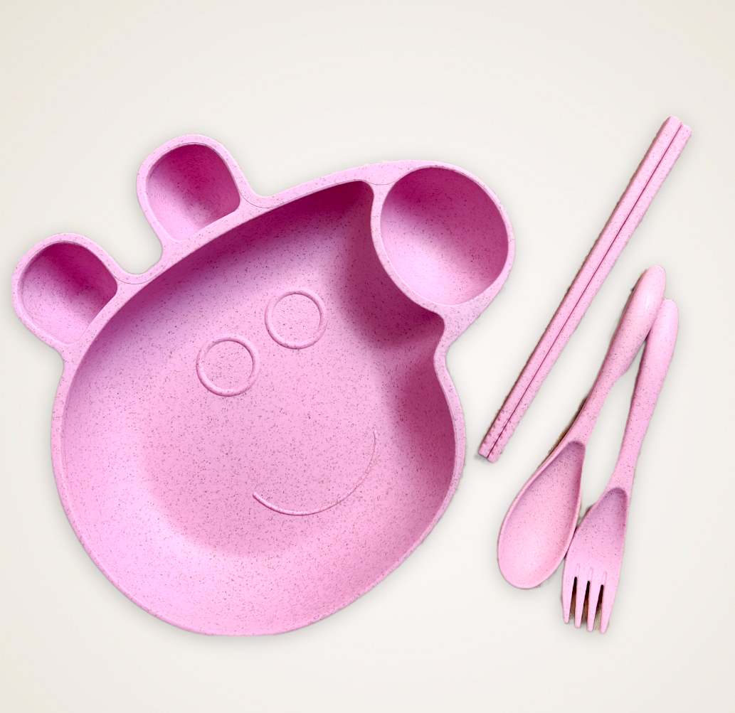 Wheat Straw BPA Free Biodegradable Peppa Pig Bowl- 1 set - The Umbrella store